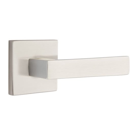 Double Dummy Dumont Right Handed Lever with Square Rose in Satin Nickel