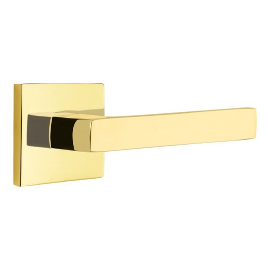 Double Dummy Dumont Right Handed Lever with Square Rose in Unlacquered Brass