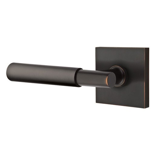 Double Dummy Myles Left Handed Lever with Square Rose in Oil Rubbed Bronze