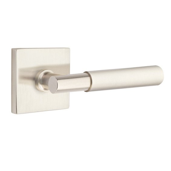 Double Dummy Myles Right Handed Lever with Square Rose in Satin Nickel