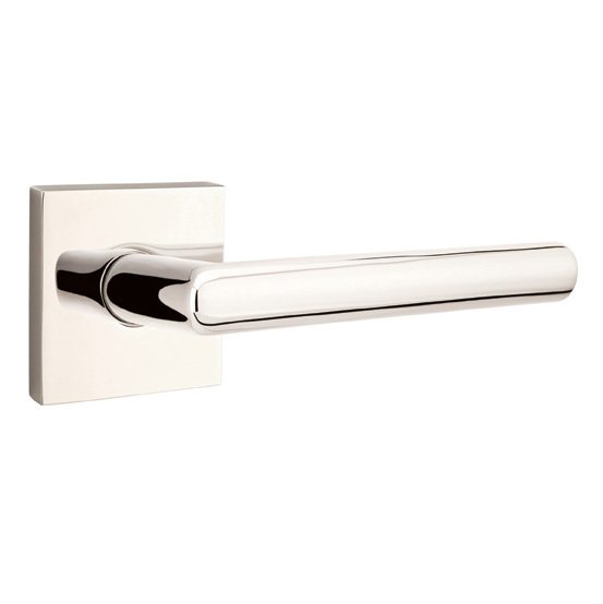 Double Dummy Stuttgart Door Right Handed Lever With Square Rose in Polished Nickel