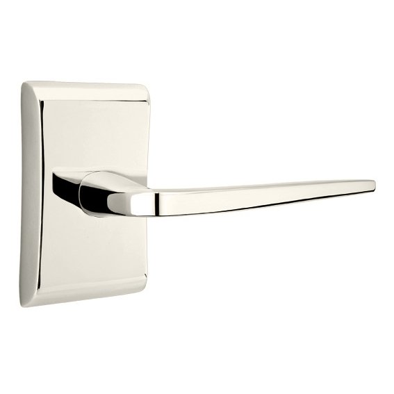 Double Dummy Athena Door Right Handed Lever With Neos Rose in Polished Nickel