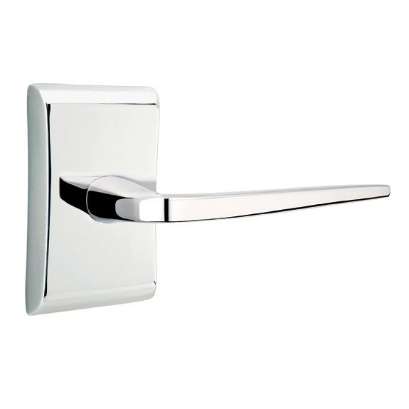Double Dummy Athena Door Right Handed Lever With Neos Rose in Polished Chrome