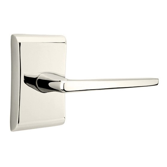 Double Dummy Hermes Door Right Handed Lever With Neos Rose in Polished Nickel