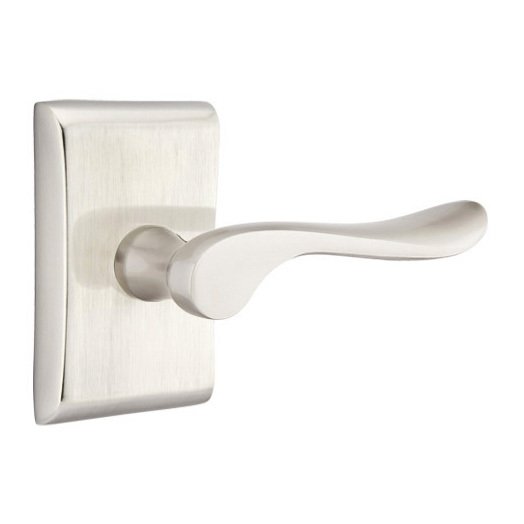 Double Dummy Luzern Door Right Handed Lever With Neos Rose in Satin Nickel