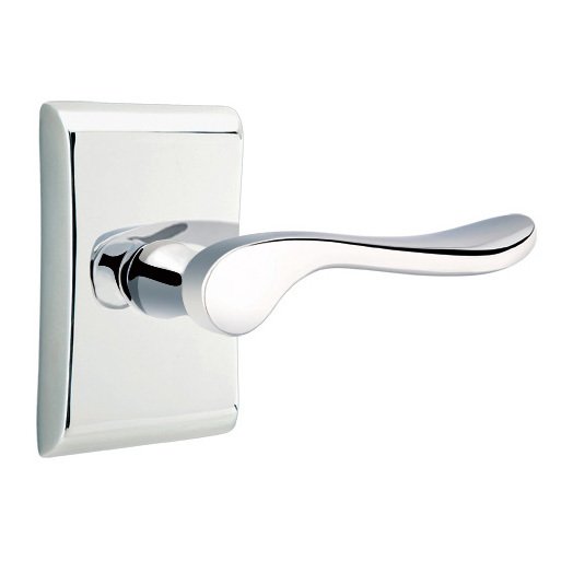 Double Dummy Luzern Door Right Handed Lever With Neos Rose in Polished Chrome
