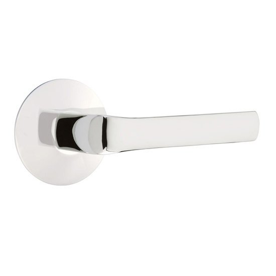 Single Dummy Spencer Right Handed Lever with Modern Rose in Polished Chrome