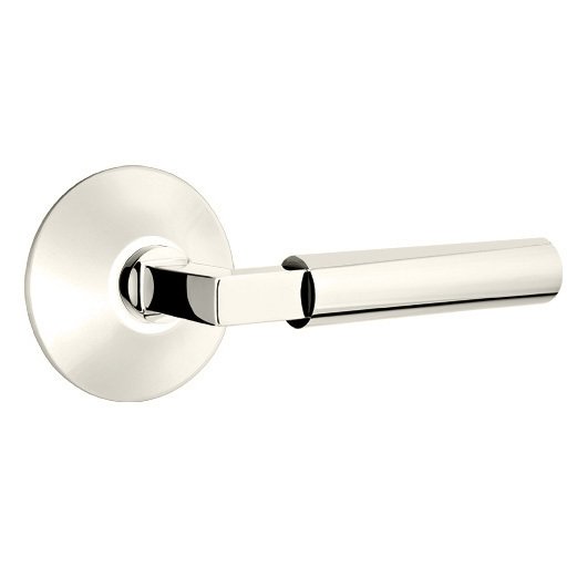 Double Dummy Hercules Door Right Handed Lever With Modern Rose in Polished Nickel