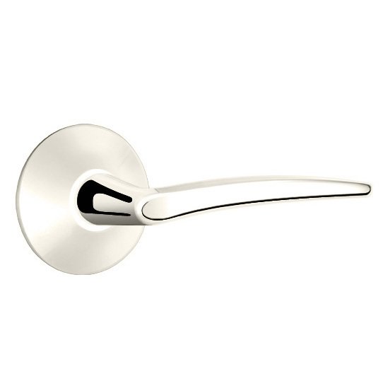 Double Dummy Poseidon Door Right Handed Lever With Modern Rose in Polished Nickel