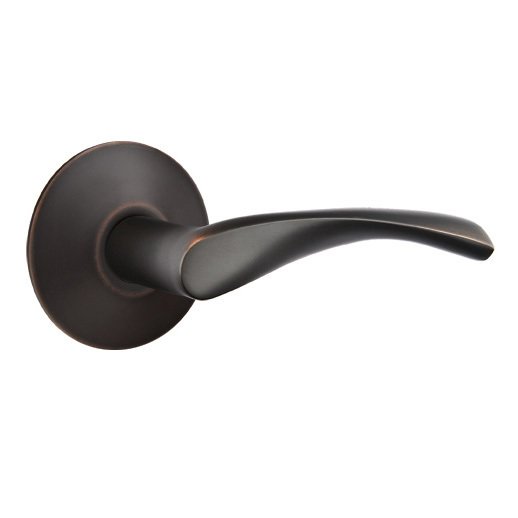 Double Dummy Triton Door Right Handed Lever With Modern Rose in Oil Rubbed Bronze
