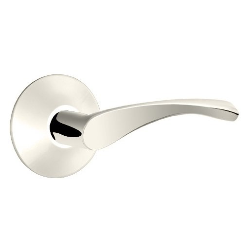 Double Dummy Triton Door Right Handed Lever With Modern Rose in Polished Nickel