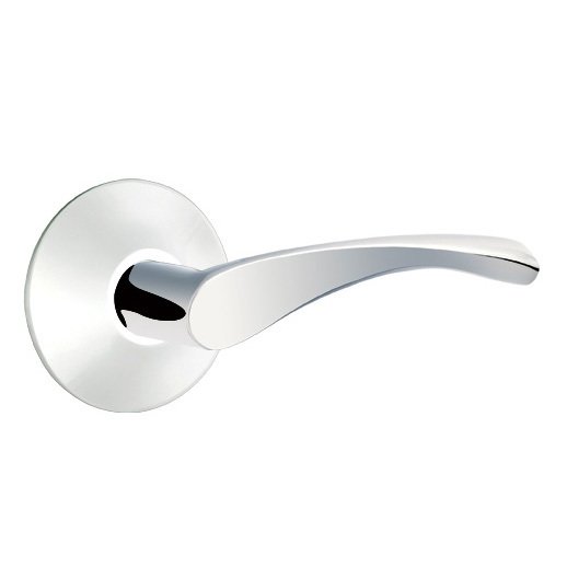 Double Dummy Triton Door Right Handed Lever With Modern Rose in Polished Chrome