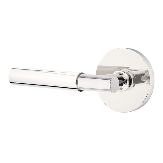 Single Dummy Myles Left Handed Lever with Disk Rose in Polished Chrome
