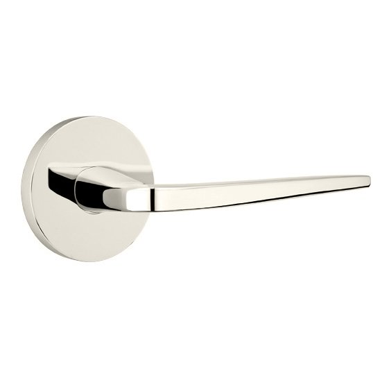 Double Dummy Athena Door Right Handed Lever With Disk Rose in Polished Nickel