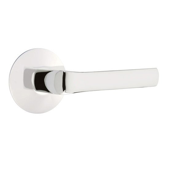 Passage Spencer Right Handed Lever with Modern Rose in Polished Chrome