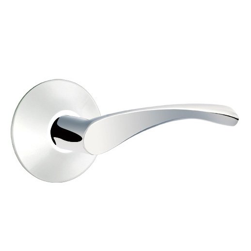 Passage Triton Right Handed Door Lever With Modern Rose in Polished Chrome