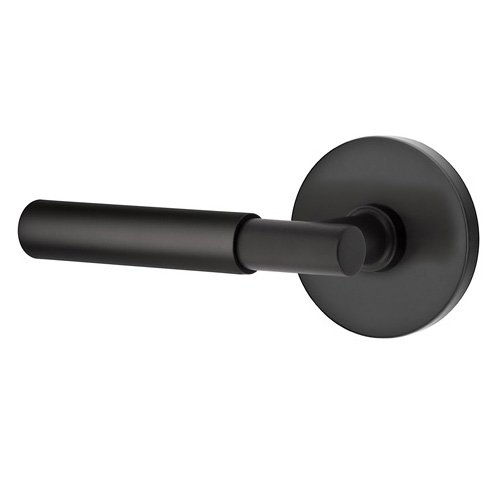 Passage Myles Left Handed Lever with Disk Rose and Concealed Screws in Flat Black