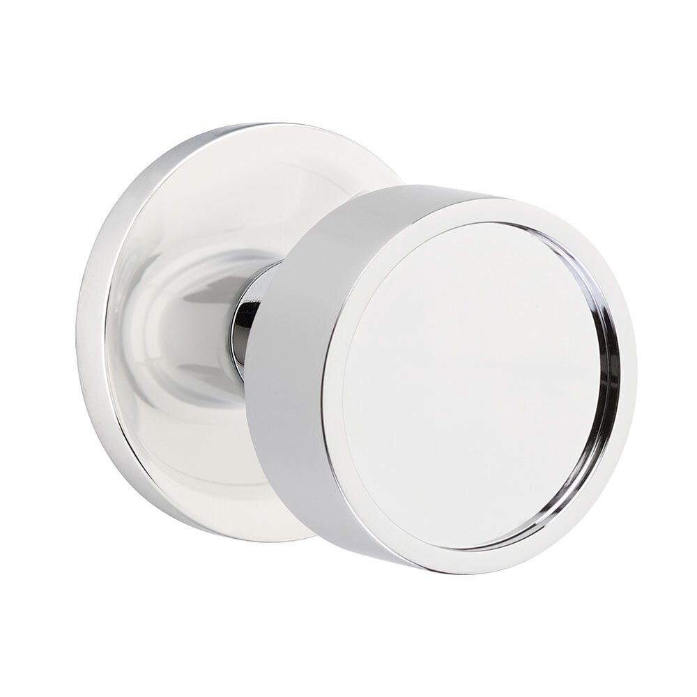 Passage Verve Door Knob With Disk Rose in Polished Chrome