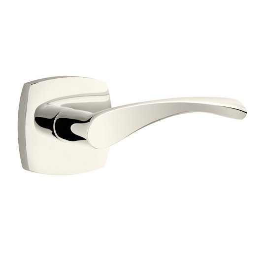 Single Dummy Triton Right Handed Lever with Urban Modern Rose in Polished Nickel