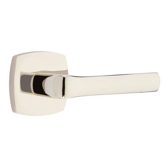 Double Dummy Spencer Right Handed Lever with Urban Modern Rose in Polished Nickel