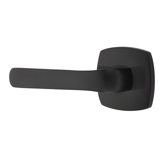 Double Dummy Spencer Left Handed Lever with Urban Modern Rose in Flat Black