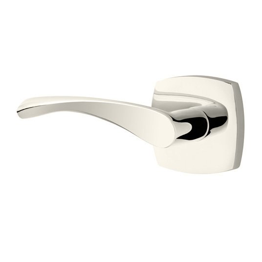 Double Dummy Triton Left Handed Lever with Urban Modern Rose in Polished Nickel