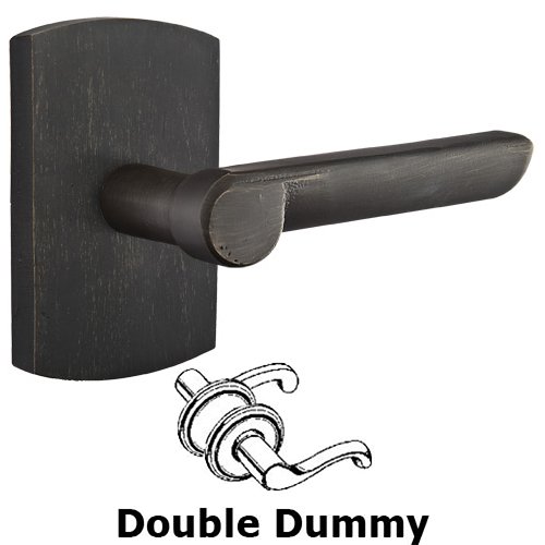 Double Dummy Right Handed Aurora Lever With #4 Rose in Medium Bronze