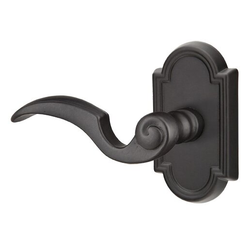 Single Dummy  Left Handed Napoli Lever With #11 Rose in Flat Black Bronze