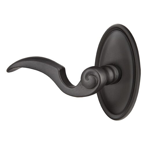Single Dummy  Left Handed Napoli Lever With #14 Rose in Flat Black Bronze