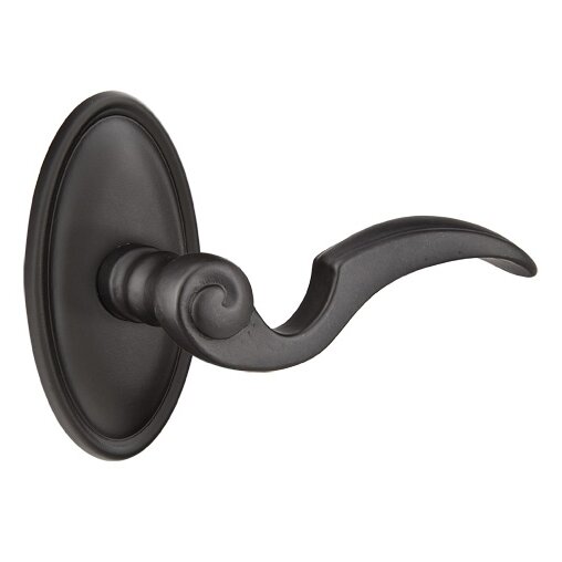 Single Dummy  Right Handed Napoli Lever With #14 Rose in Flat Black Bronze