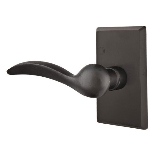 Single Dummy Left Handed Durango Lever With #3 Rose in Flat Black Bronze