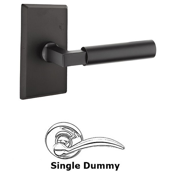 Single Dummy  Bryce Left Handed Lever with #3 Rose in Flat Black Bronze