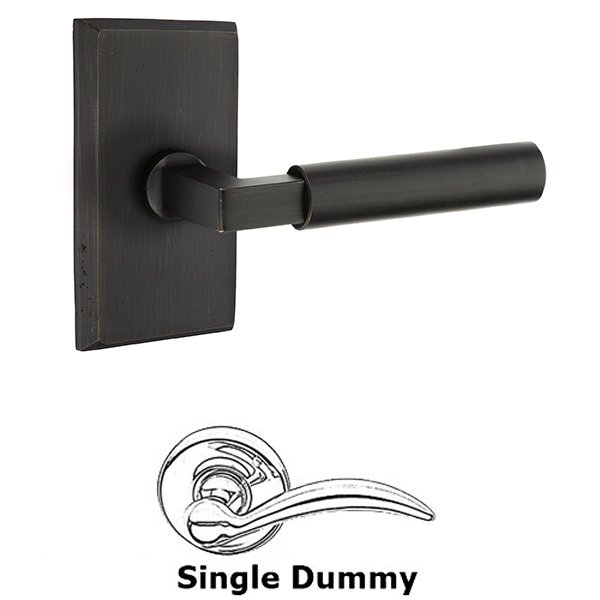 Single Dummy  Bryce Right Handed Lever with #3 Rose in Medium Bronze