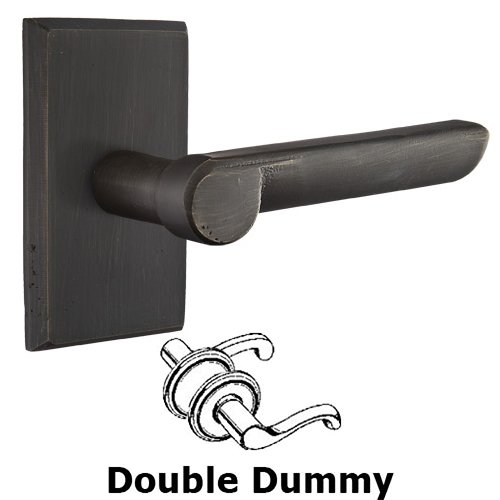 Double Dummy Right Handed Aurora Lever With #3 Rose in Medium Bronze