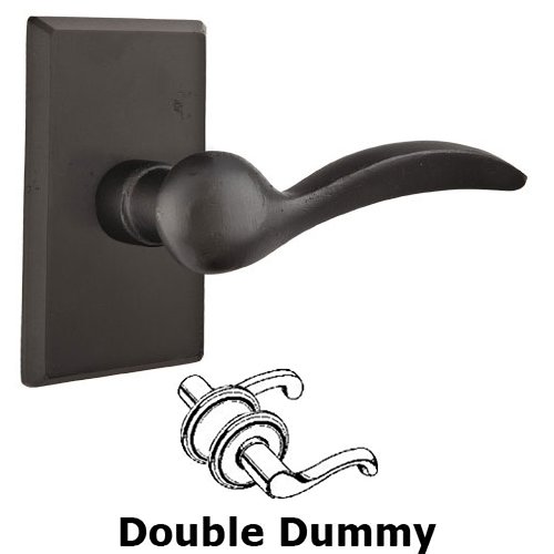 Double Dummy Right Handed Durango Lever With #3 Rose in Flat Black Bronze