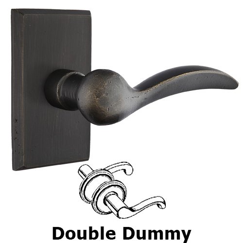 Double Dummy Right Handed Durango Lever With #3 Rose in Medium Bronze