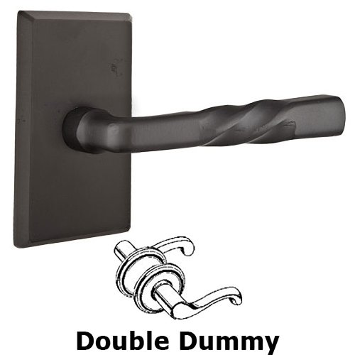 Double Dummy Right Handed Montrose Lever With #3 Rose in Flat Black Bronze