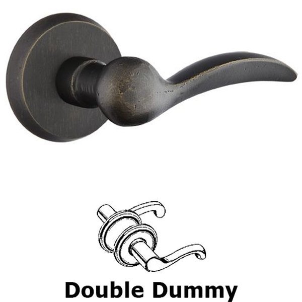 Double Dummy Left Handed Durango Lever With #2 Rose in Medium Bronze