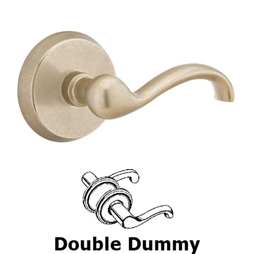 Double Dummy Right Handed Teton Lever With #2 Rose in Tumbled White Bronze