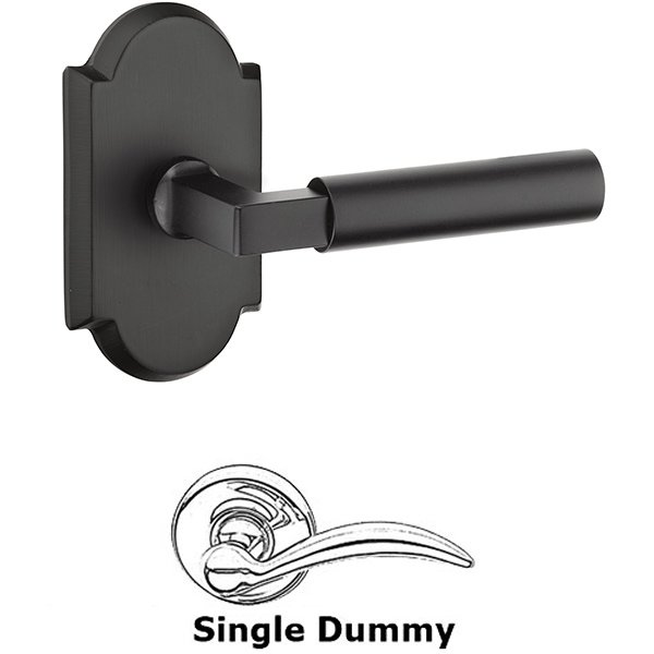Single Dummy  Bryce Right Handed Lever with #1 Rose in Flat Black Bronze