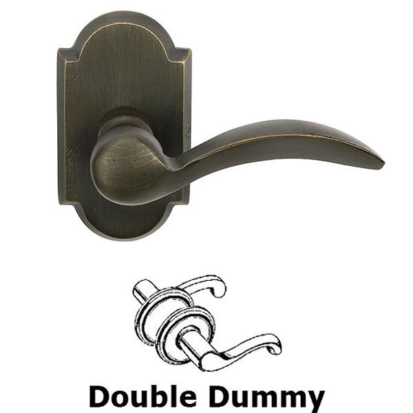 Double Dummy Left Handed Durango Lever With #1 Rose in Medium Bronze