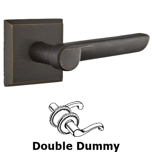 Double Dummy Right Handed Aurora Lever With #6 Rose in Medium Bronze