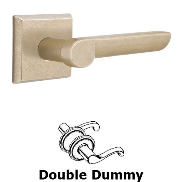 Double Dummy Right Handed Aurora Lever With #6 Rose in Tumbled White Bronze