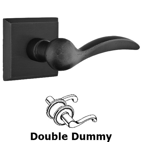 Double Dummy Right Handed Durango Lever With #6 Rose in Flat Black Bronze