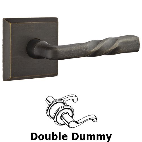 Double Dummy Left Handed Montrose Lever With #6 Rose in Medium Bronze