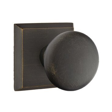 Double Dummy Winchester Knob With #6 Rose in Medium Bronze