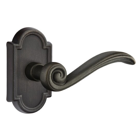 Passage Right Handed Medici Lever and #11 Rose With Concealed Screws in Medium Bronze