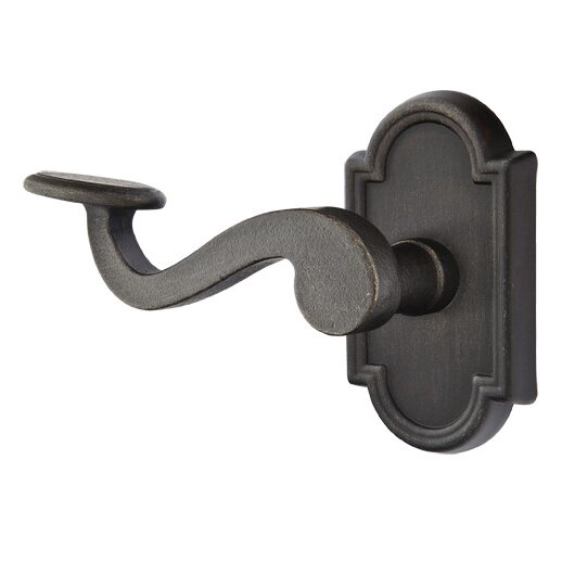Passage Left Handed Padua Lever and #11 Rose with Concealed Screws in Medium Bronze
