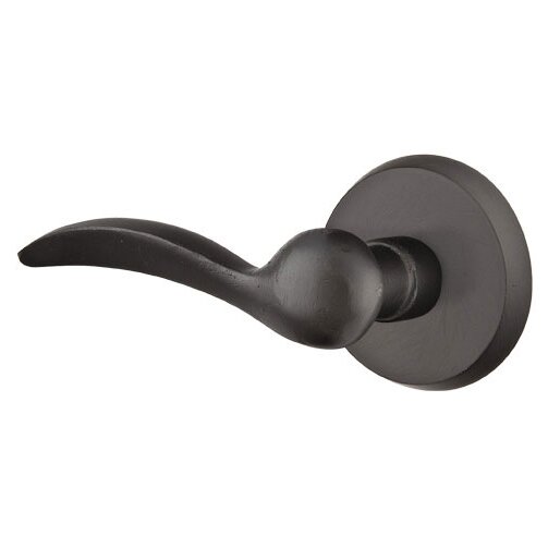 Passage Left Handed Durango Lever And #2 Rose with Concealed Screws in Flat Black Bronze