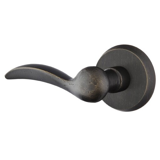 Passage Left Handed Durango Lever And #2 Rose with Concealed Screws in Medium Bronze